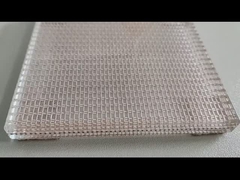 Tembaga 5 mm Ketebalan tahan lama Laminated Glass Mesh untuk bangunan tinggi