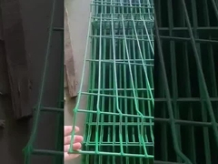 50×200mm 4mm Curved Garden Fence Dengan Peach Post