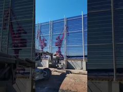 Perkenalkan Pagar Penahan Angin Lembaran Stainless Steel Hijau Untuk Pemblokir Angin Dan Debu Untuk Anda