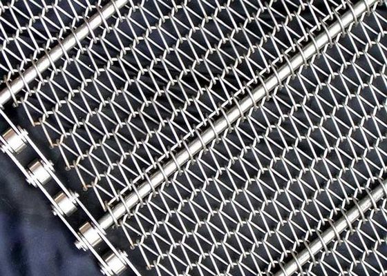 2.8mm Sampai 40mm Spiral Balanced Weave Conveyor Belt 304 Stainless Steel