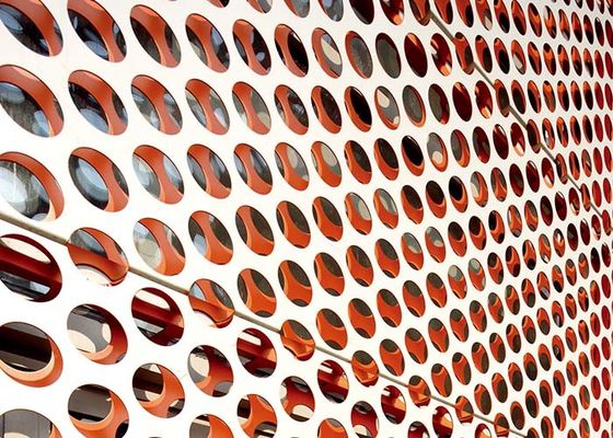 Lembaran Aluminium Berlubang, Panel Logam Aluminium Berlubang Ringan Cocok Untuk Dekorasi Arsitektur