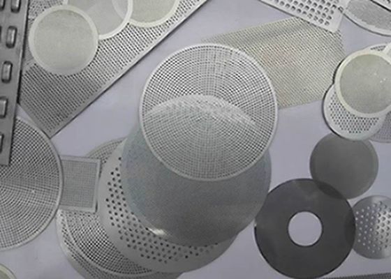 Layar Filter Disk Berlubang Mesh 10 - 635 Mesh Dengan Tepi Terbungkus