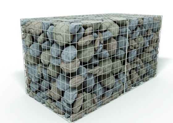Green PVC Coated Gabion Box 2m-6m Mesh Heksagonal