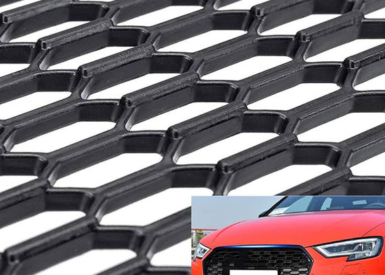 Hexagonal Hole Honeycomb Mobil Grille Dekoratif Aluminium Expanded Mesh