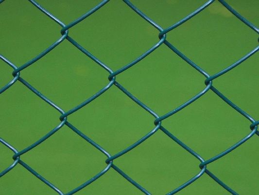 Keamanan Listrik 1,8 M Chain Link Pagar Lapisan Vinyl