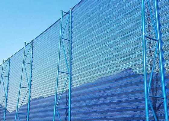 Pagar Logam Berlubang Penahan Angin Mesh Garden Screening Windbreak Netting