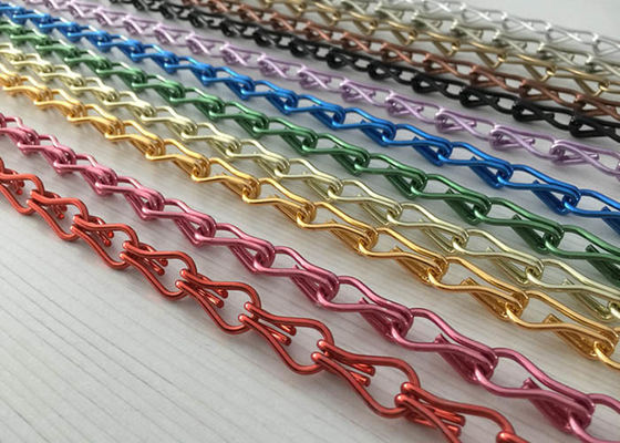 Tirai rantai penghubung, juga disebut sebagai layar rantai terbang atau tirai rantai kait, bahan aluminium anodized