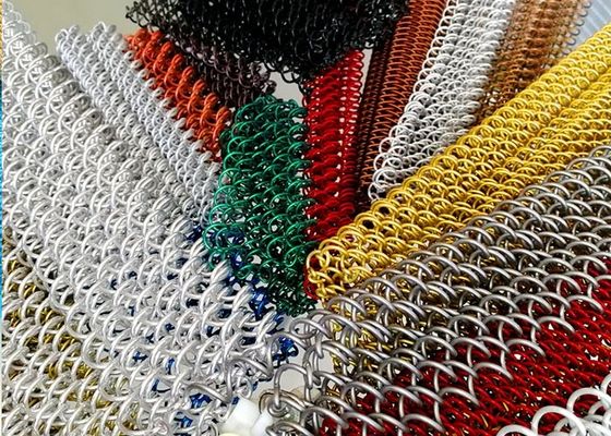 Metal Coil Curtain, Coil Drapery Curtain Ideal Indoor Decorative Mesh Untuk Rumah Dan Hotel Anda