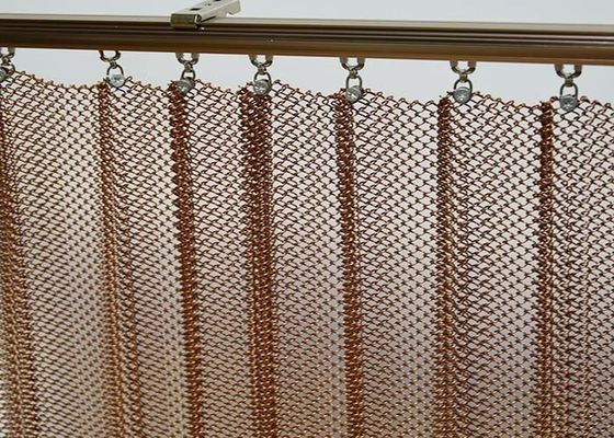 Metal Coil Curtain, Coil Drapery Curtain Ideal Indoor Decorative Mesh Untuk Rumah Dan Hotel Anda