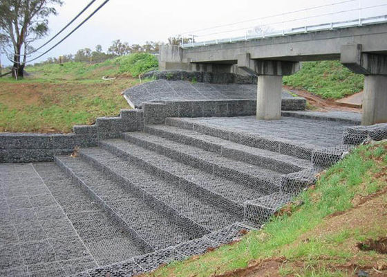 Kasur Gabion Galvanis Untuk Revetmen / Tembok Laut / Lapisan Saluran