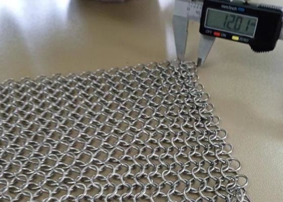 Chain Braid Ring, Tirai Chainmail, Tirai Ring Metal Untuk Eksterior Bangunan Dan Dekorasi Interior