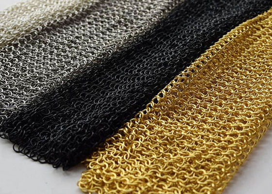 Chain Braid Ring, Tirai Chainmail, Tirai Ring Metal Untuk Eksterior Bangunan Dan Dekorasi Interior