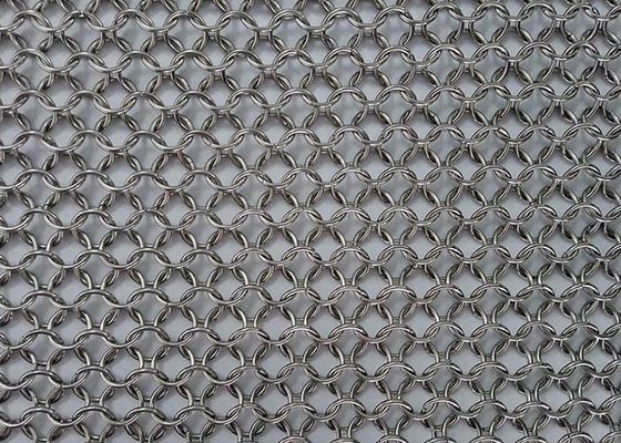 Chain Braid Ring, Tirai Chainmail, Tirai Ring Metal Untuk Eksterior Bangunan Dan Dekorasi Interior