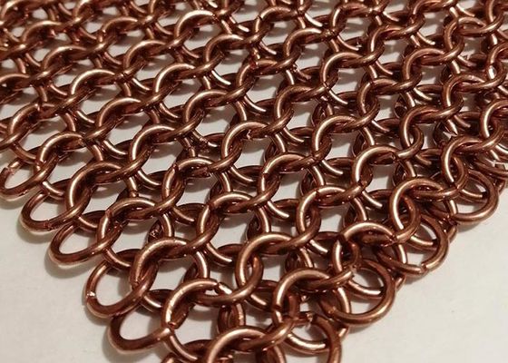 Chain Braid Ring, Tirai Chainmail, Tirai Ring Metal Untuk Eksterior Bangunan Dan Dekorasi Interior