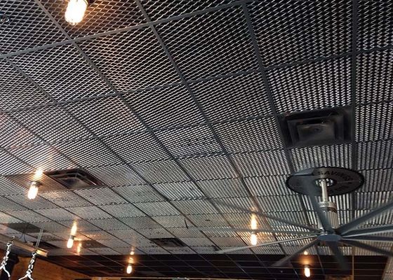 Expanded Metal Ceiling Fireproof Heat Insulation Penyerapan Kebisingan Untuk Dekorasi Interior Bangunan Atas