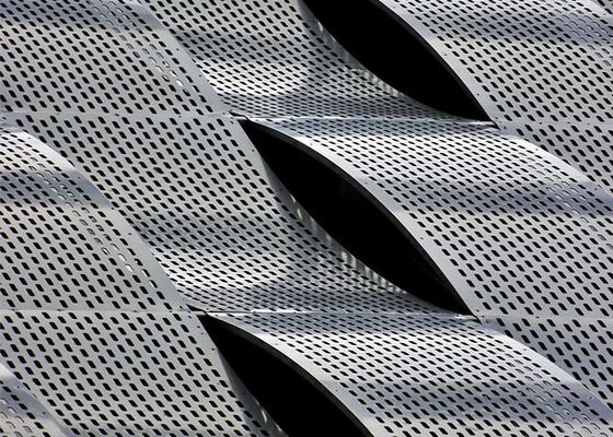 Lembaran Aluminium Berlubang, Panel Logam Aluminium Berlubang Ringan Cocok Untuk Dekorasi Arsitektur