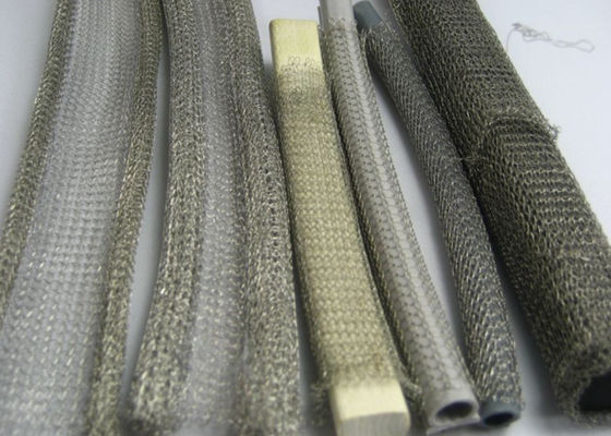 Inti Busa Atau Elastomer Rajutan Wire Mesh Gasket Untuk Segel Magnetron