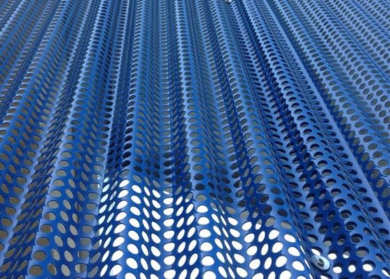 Panel Logam Bergelombang Berlubang Pola Sewenang-wenang Disesuaikan Untuk Panel Logam Arsitektur