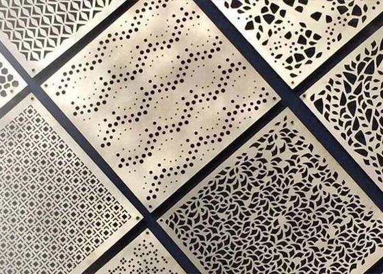 Pemotongan Laser Panel Logam Berlubang Dengan Pola Kreatif dan Kontemporer