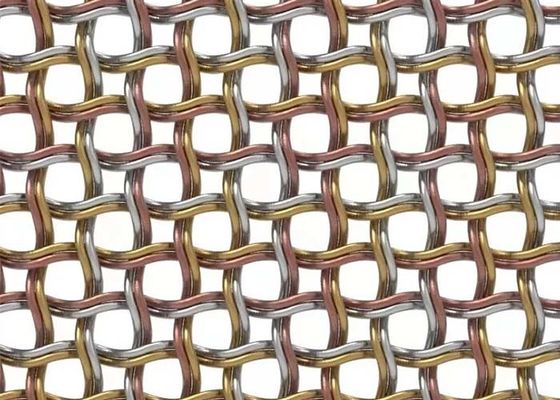 Wire Mesh Dekoratif Berkerut Hadir dalam Berbagai Pola Tenun
