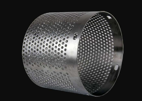 Mudah Bersih Wire Mesh Filter Silinder Ketahanan Suhu Tinggi Dalam Kimia Petroleum