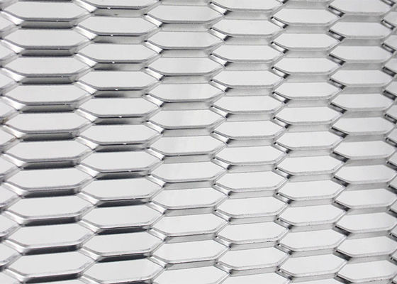 Hexagonal Hole Honeycomb Mobil Grille Dekoratif Aluminium Expanded Mesh