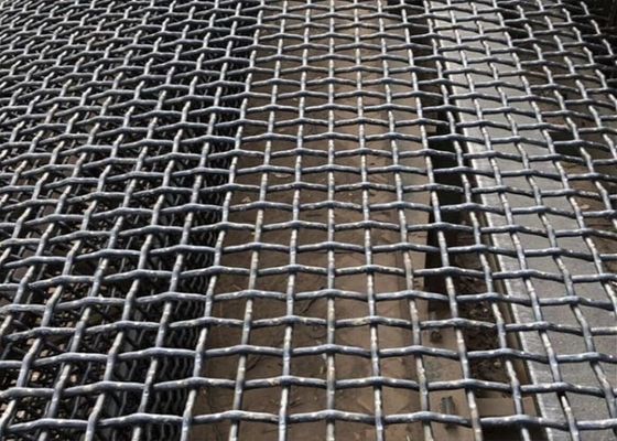 304 stainless steel Woven Wire Screen Lock Crimped untuk Vibration