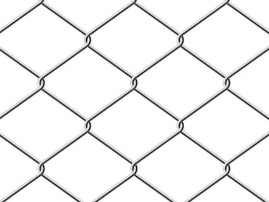Keamanan Listrik 1,8 M Chain Link Pagar Lapisan Vinyl
