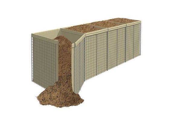 Benteng Pertahanan 50 × 50 mm Penghalang Gabion Untuk Pertahanan Militer Dan Perlindungan Banjir