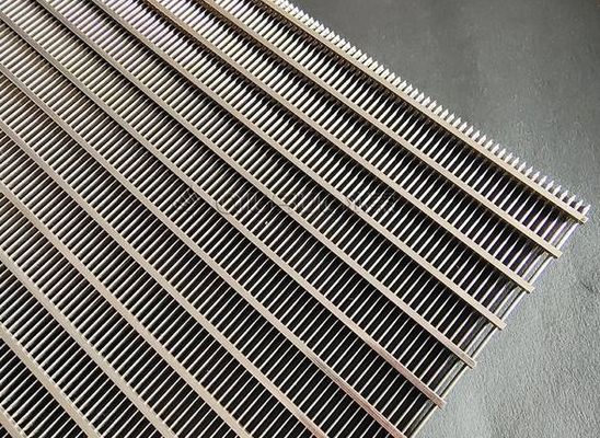 Panel Saringan Kawat Baji Baja Tahan Karat Lebar 500-2000mm