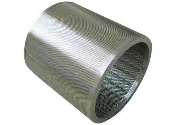 Industri Minyak Wedge Wire Screen Silinder Kekuatan Tinggi Dan Area Terbuka