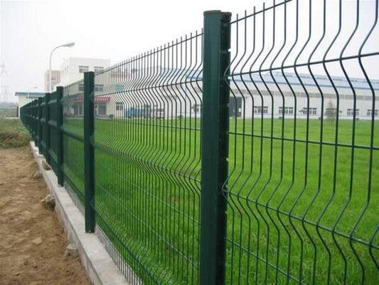 50×200mm 4mm Curved Garden Fence Dengan Peach Post