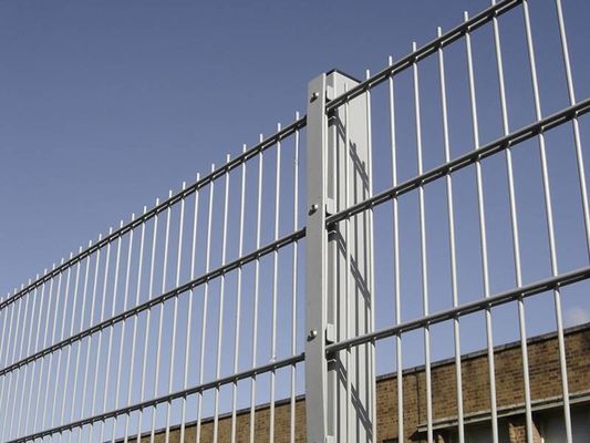 2500mm Panel Double Wire Mesh Pagar 50 × 200mm Hijau Galvanis Lapisan