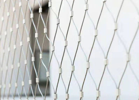 SS316 Diamond Stainless Steel Cable Net OEM ODM Untuk Railings Tangga