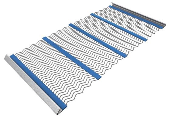 Crimped Wire Mining Self Cleaning Screen Mesh dengan Hooked