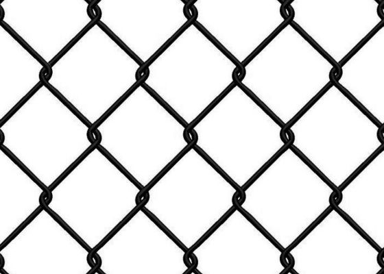 1800mm Wide Roll Of 2.5mm Diameter Luar PVC Plastik Lapisan Chain Link Pagar Mesh
