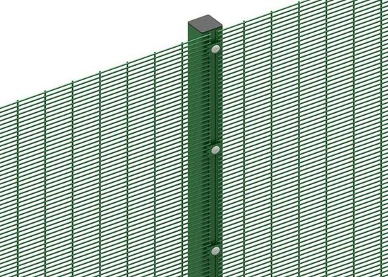 Hitam 358 Anti Climb Rigid Mesh Galvanized Fencing Untuk Kekuatan Lebih Tinggi