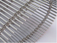 Woven Wire Flexible Metal Drapery Kompeten untuk Ornamen Interior dan Eksterior