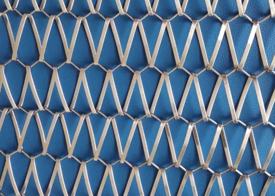 SS304 36.5mm Spiral Pitch Sprial Weave Metal Conveyor Belt Mesh