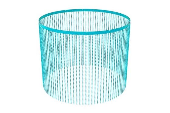 Penampilan halus dan fitur tahan api Titik leleh tinggi Aluminium Dekoratif Wire Mesh dengan perawatan anodisasi