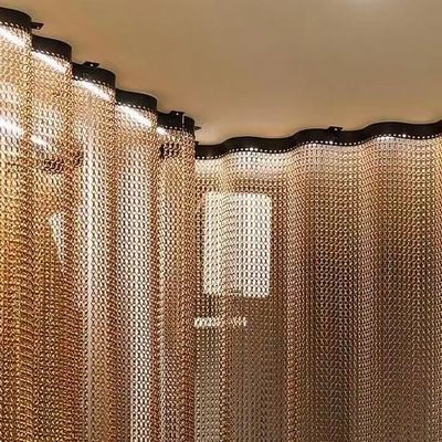 Layar lalat rantai aluminium untuk layar dekorasi pintu atau jendela
