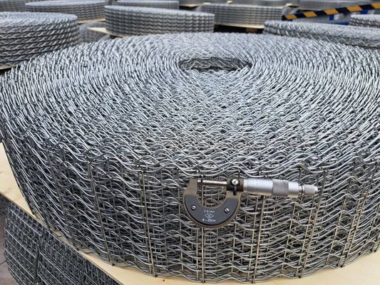 8 Line Wire Offshore Pipeline Counterweight Welded Mesh Untuk Memperkuat Lapisan Beton Pipeline