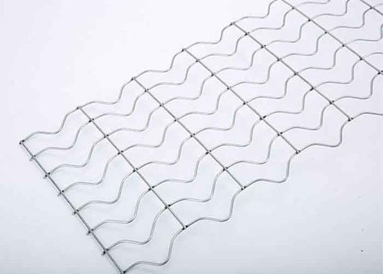 Crimped Galvanized Beton Weight Coating Mesh 25,4 mm X 67 mm Mesh X 190,5 mm Strip