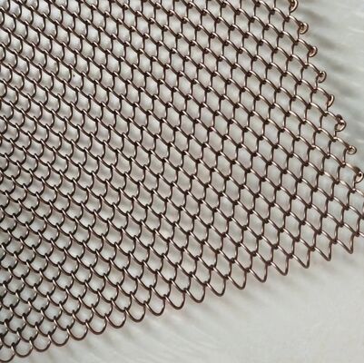 1.0mm Wire Aluminium Wire Mesh Fabric Dekoratif Chain Link Wire Mesh Tirai