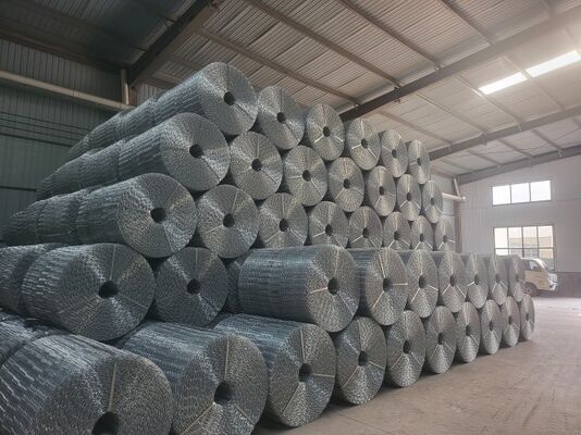 Hot Dip Galvanized Pipeline Reinforced Mesh Anti Korosi Tugas Berat
