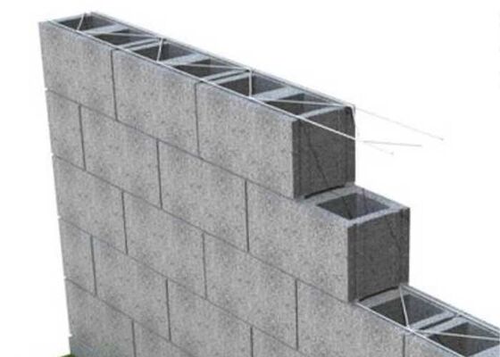 Penguat Dinding Blok Kawat Las Galvanis untuk Struktur Pasangan Batu 50x50mm 3.5mm