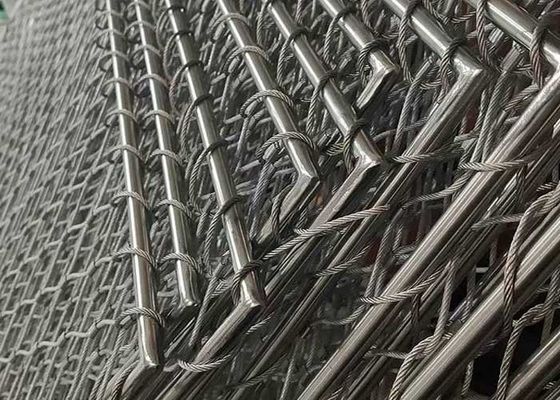 316 Stainless Steel Helideck Safety Netting 1.2mm-3.2mm Diameter Tali