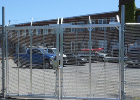 12 Kaki 14 Kaki 16 Kaki Chain Link Swing Gate Polymer Coated