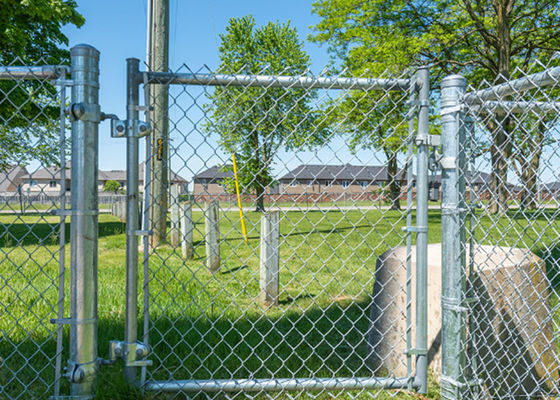 25mm 3mm Diameter Galvanized Chain Link Pagar baja karbon rendah Wire