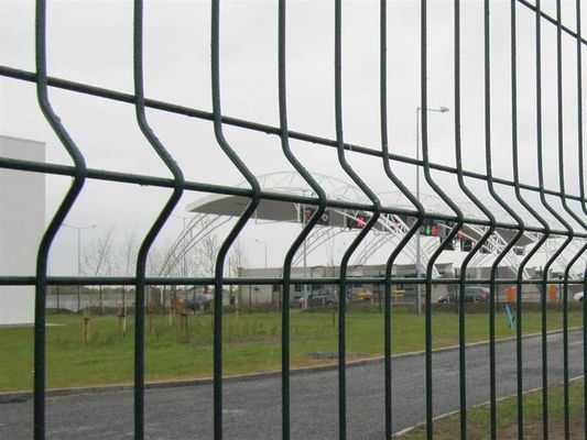 50×200mm 4mm Curved Garden Fence Dengan Peach Post